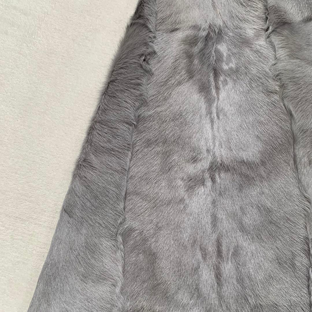 TOGU TOHO MINK ミンク　ロング　コート　ファー　フード　グレー