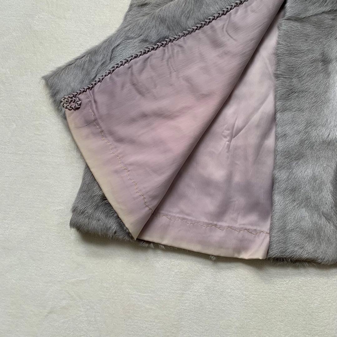 TOGU TOHO MINK ミンク　ロング　コート　ファー　フード　グレー