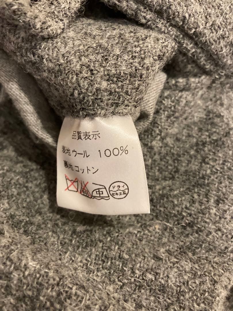 Harris Tweed 100%ウール スラックス グレー