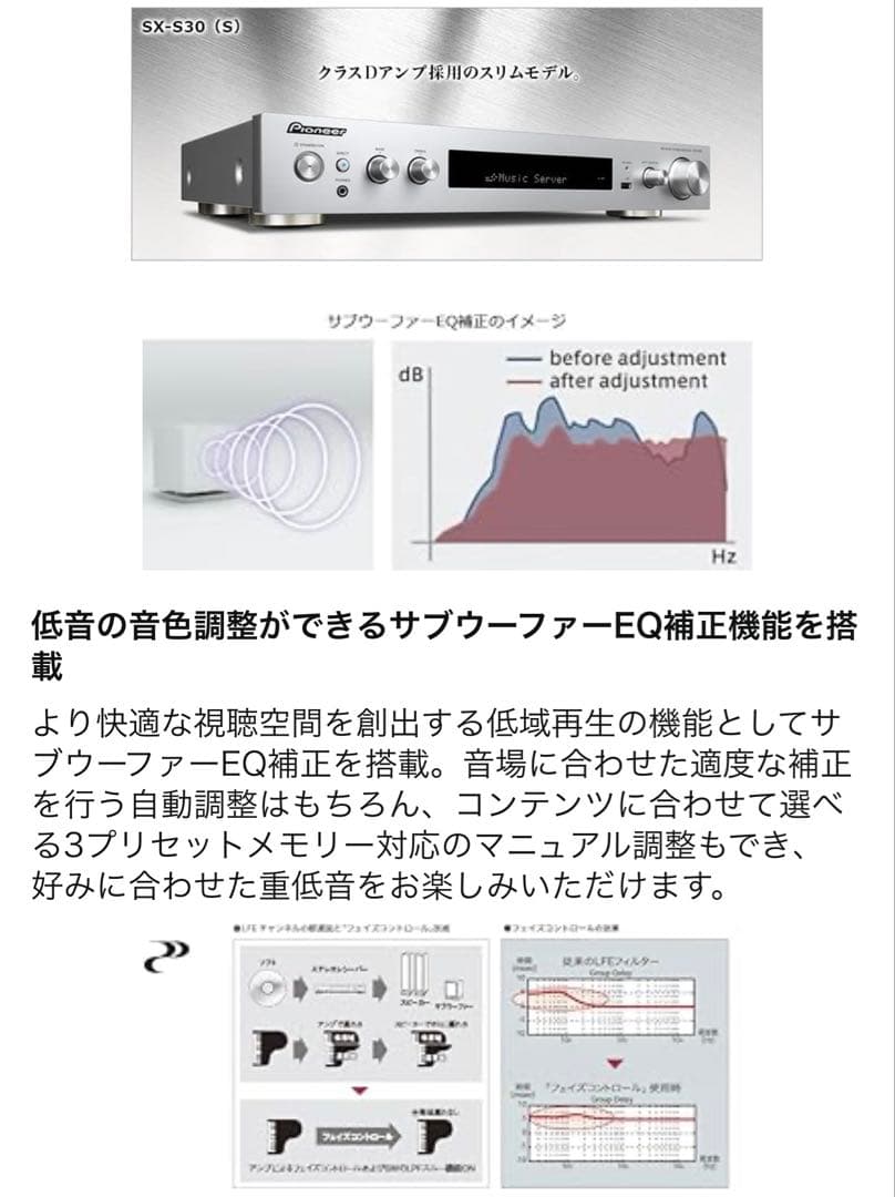 【希少】2.1ch Pioneer SX-S30 ネットワークステレオレシーバー