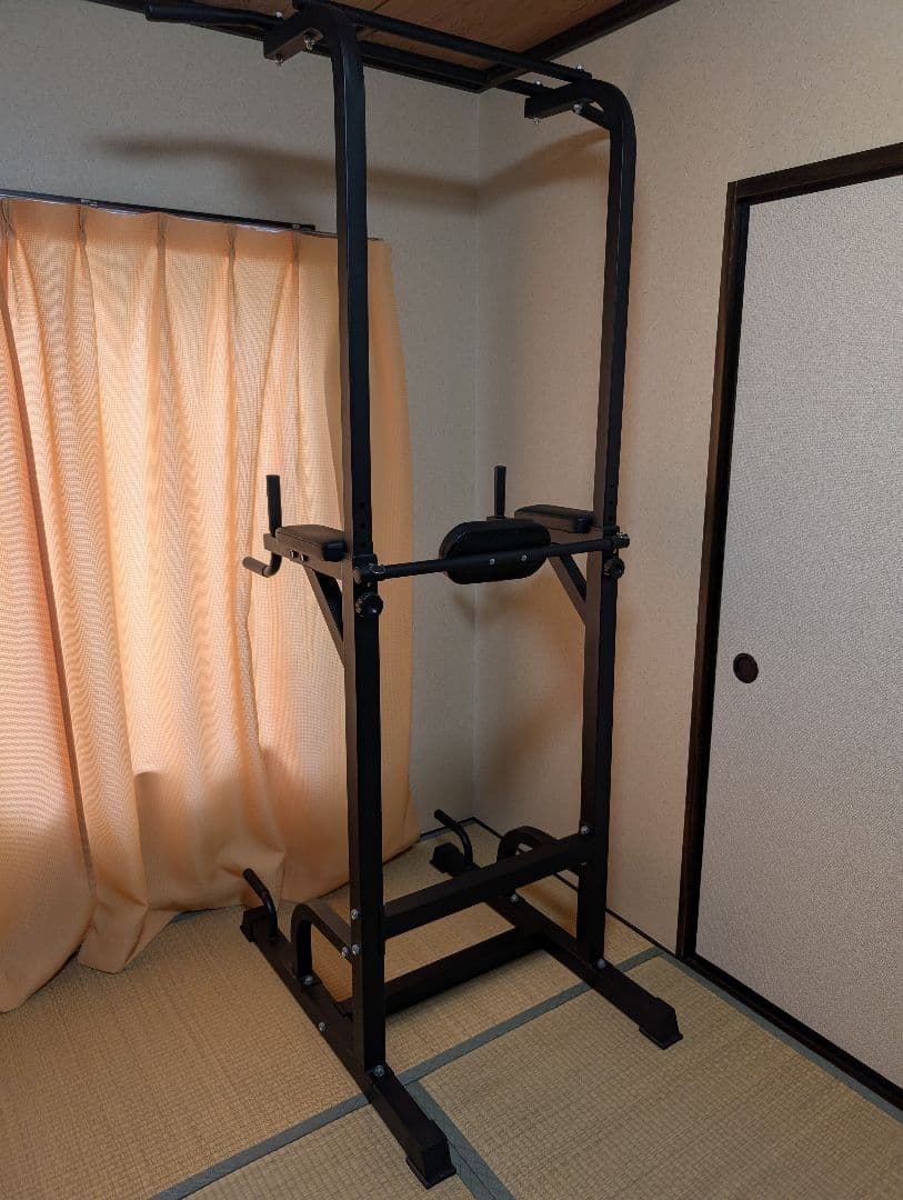 STEADY 懸垂マシンぶら下がり健康器 ブラック 10段階調整