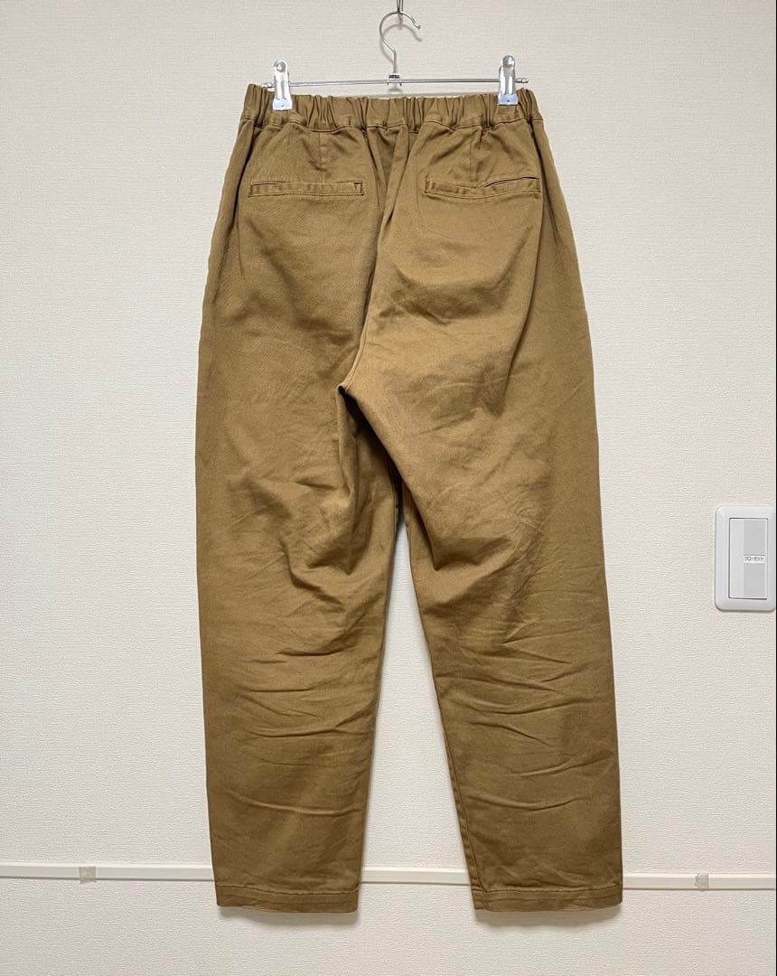 美品／kagure かぐれ　コットンストレッチイージーパンツ　ベージュ