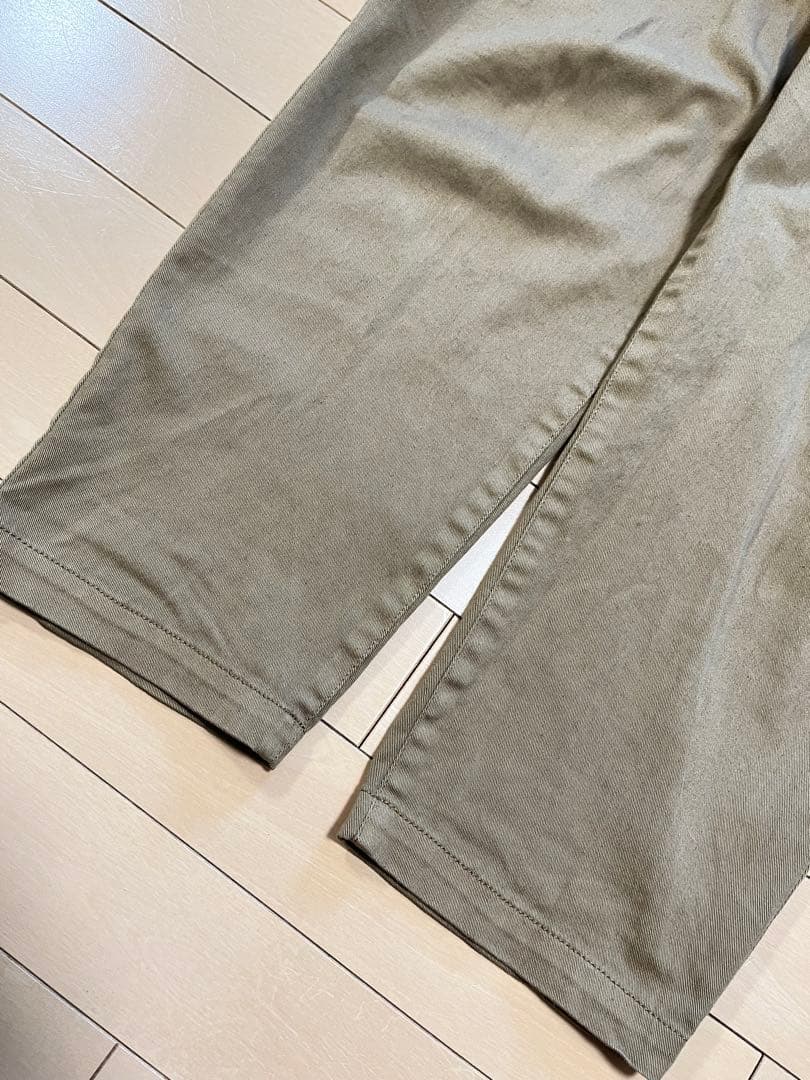 美品／kagure かぐれ　コットンストレッチイージーパンツ　ベージュ