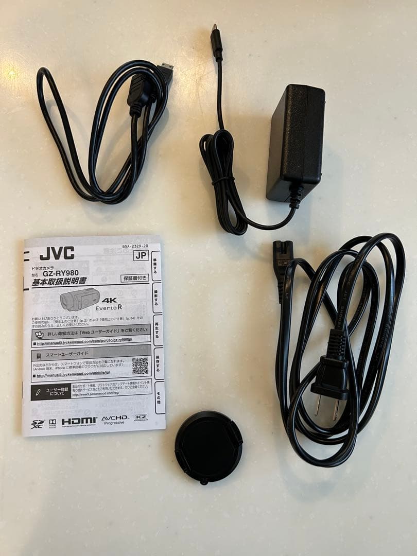 【美品】JVC EverioR 4Kビデオカメラ GZ-RY980-A