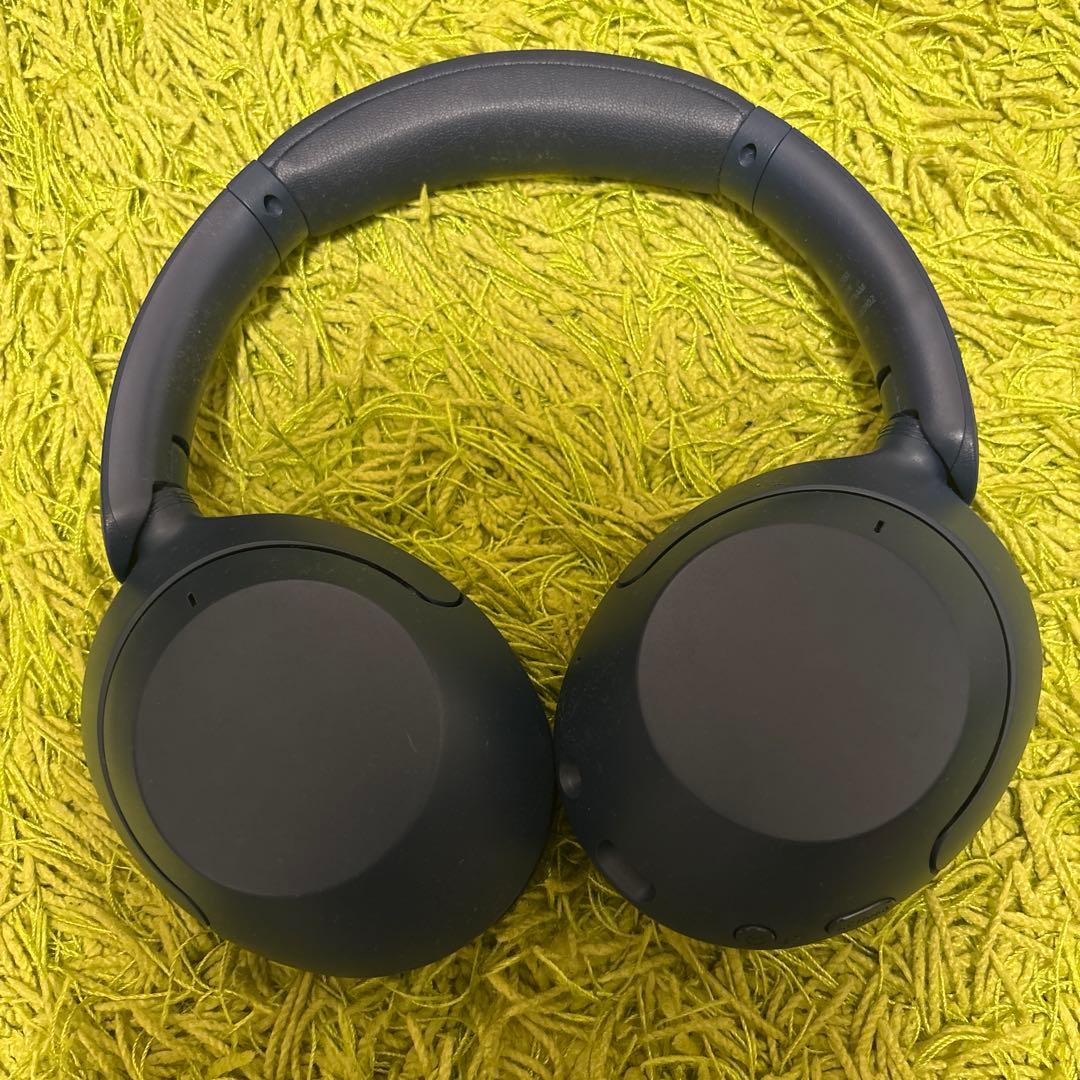 超美品SONY ワイヤレスヘッドホン ネイビー