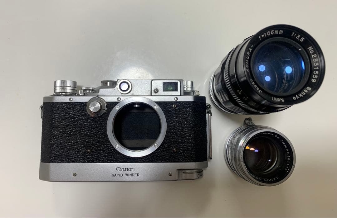 Canon II S改＋50mm f1.8 ＋105mm f3.5