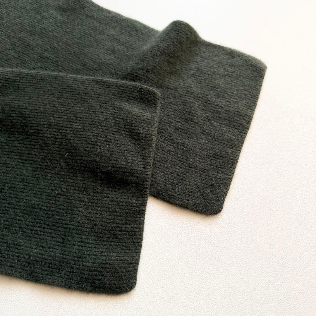 BATONER　6CASHMERE FOX バラクラバ グリーン　カシミヤ