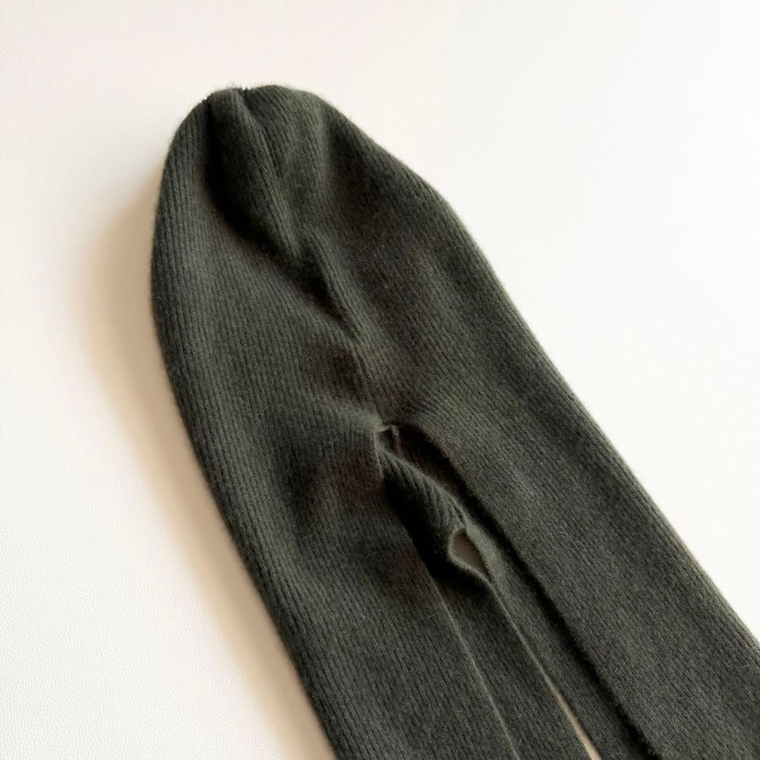 BATONER　6CASHMERE FOX バラクラバ グリーン　カシミヤ