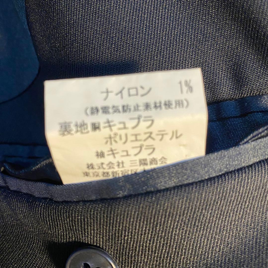 【高級デザイン】Burberry 金ボタン　セットアップ　ダブル　ネイビー