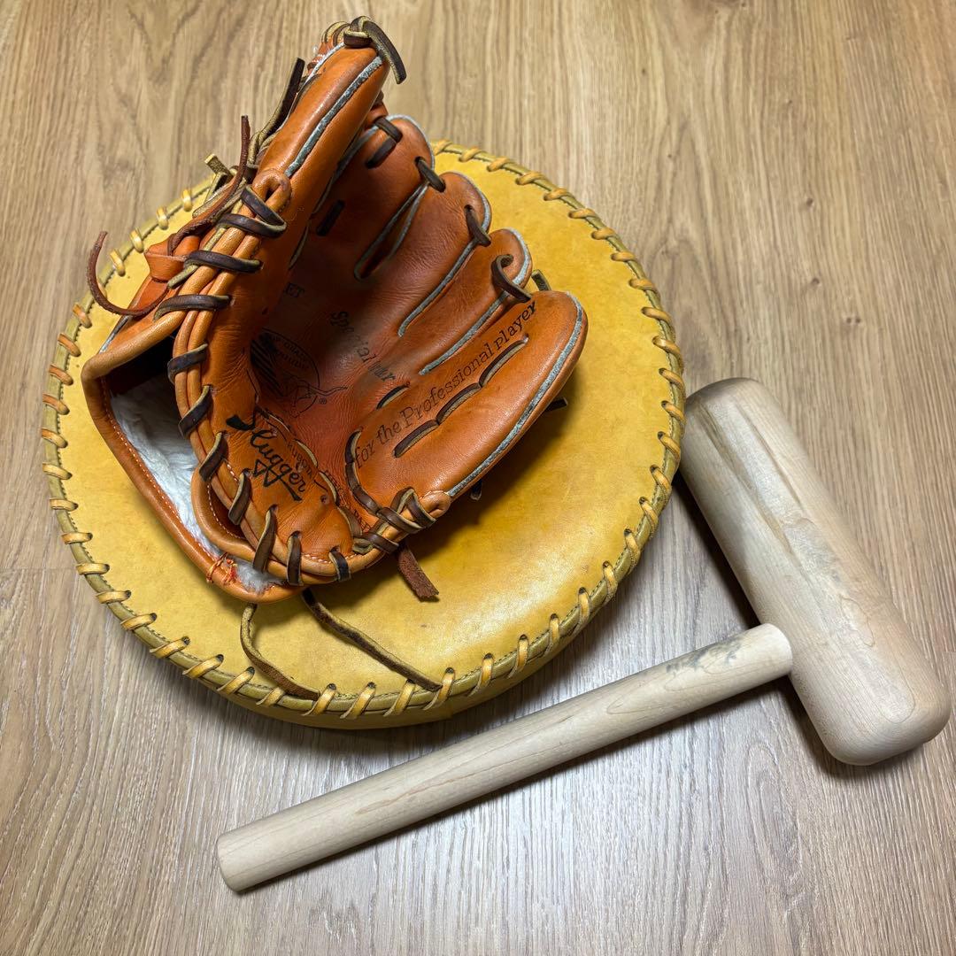 グラブたたき台　グローブ型付け台