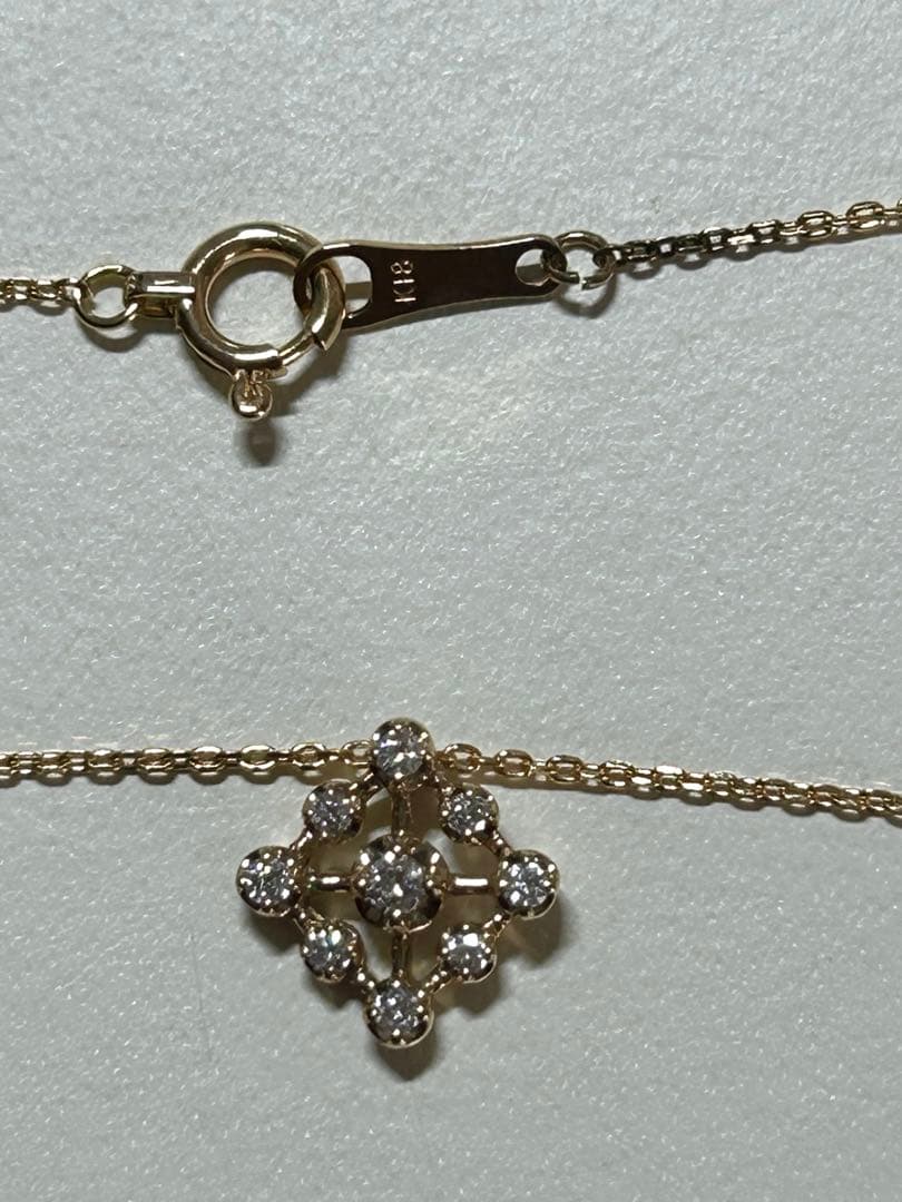 ヴァンドーム青山　K18 ダイヤ　ネックレス