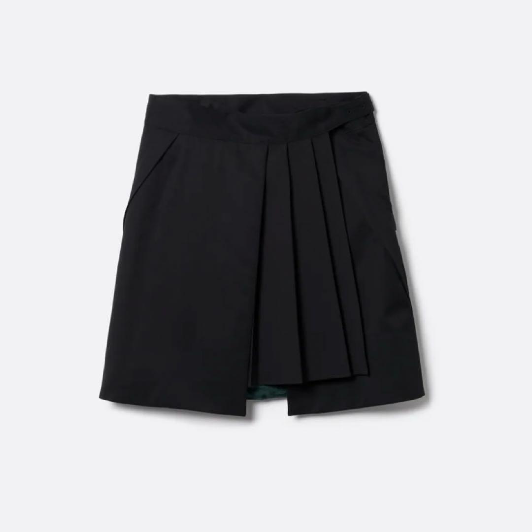 sublations SUPER140 WRAP GURKHA SKIRT 黒