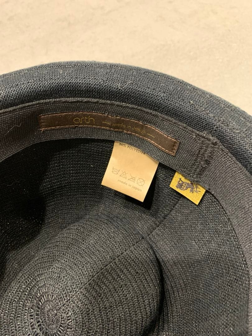 arth（アース）黒のフェドーラハット