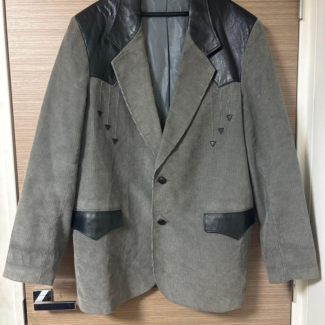 Pioneer Wear USA製 コーデュロイ レザージャケット XL 70s