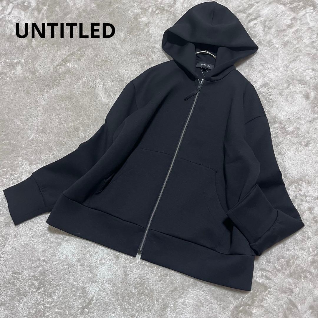 新品　アンタイトル　エアダンボール ジップフーディー　ブラック　M