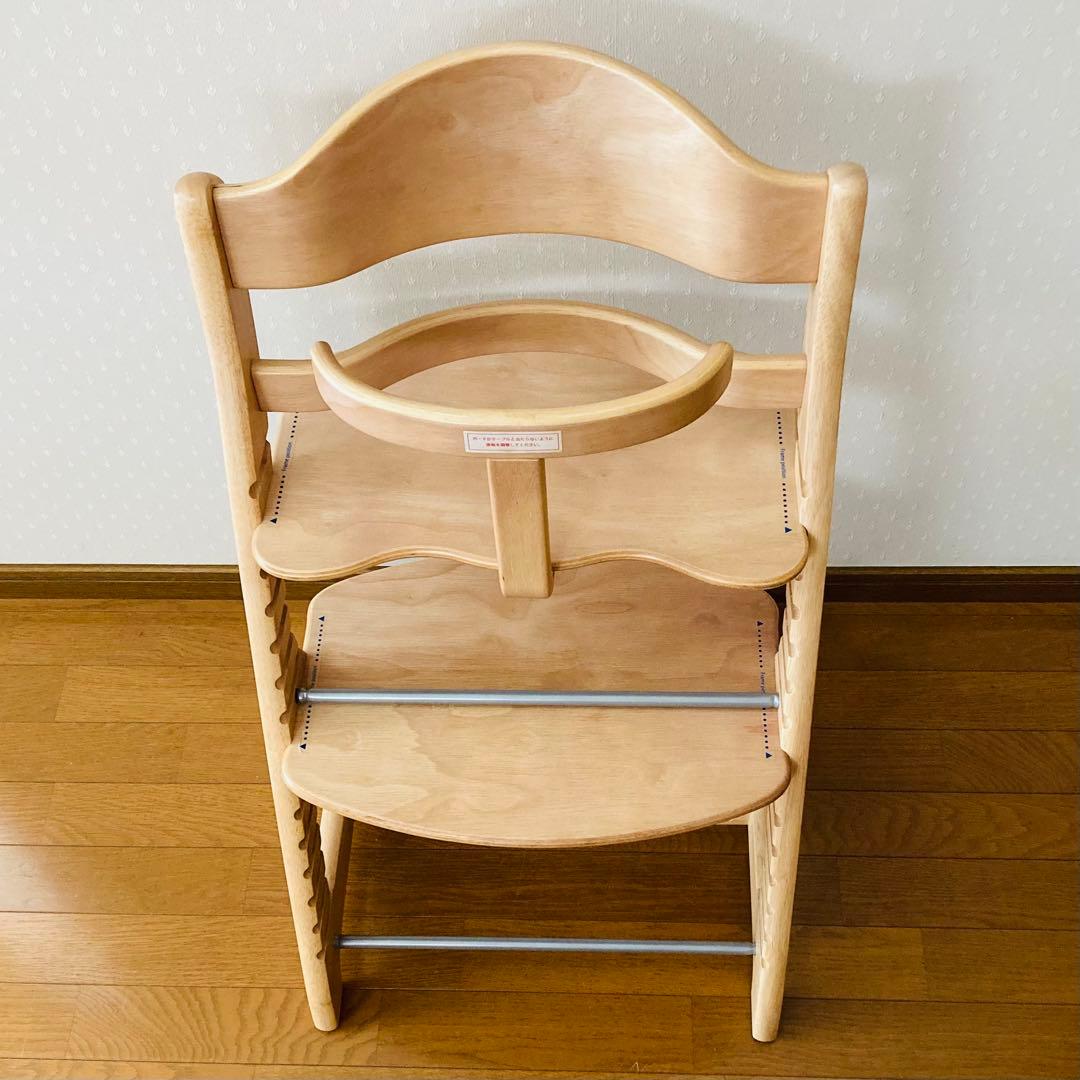 【美品】大和屋 すくすくチェアプラス yamatoya ナチュラル