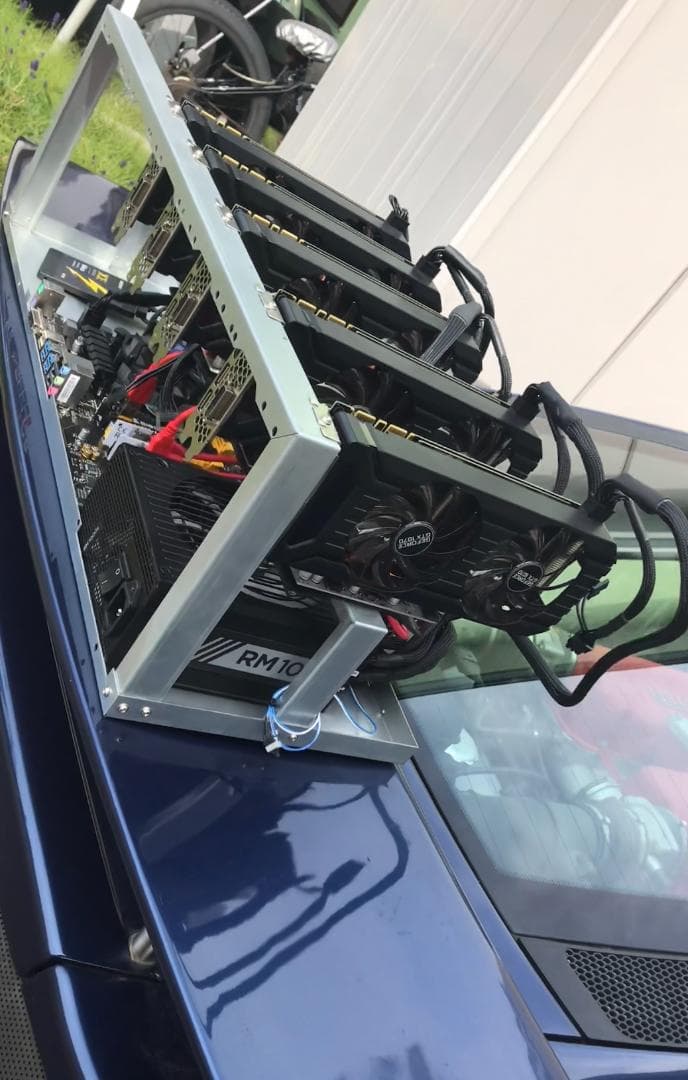 GTX1070 5点 マザー 電源 SSD ライザー5 ケーブル等 超サービス品