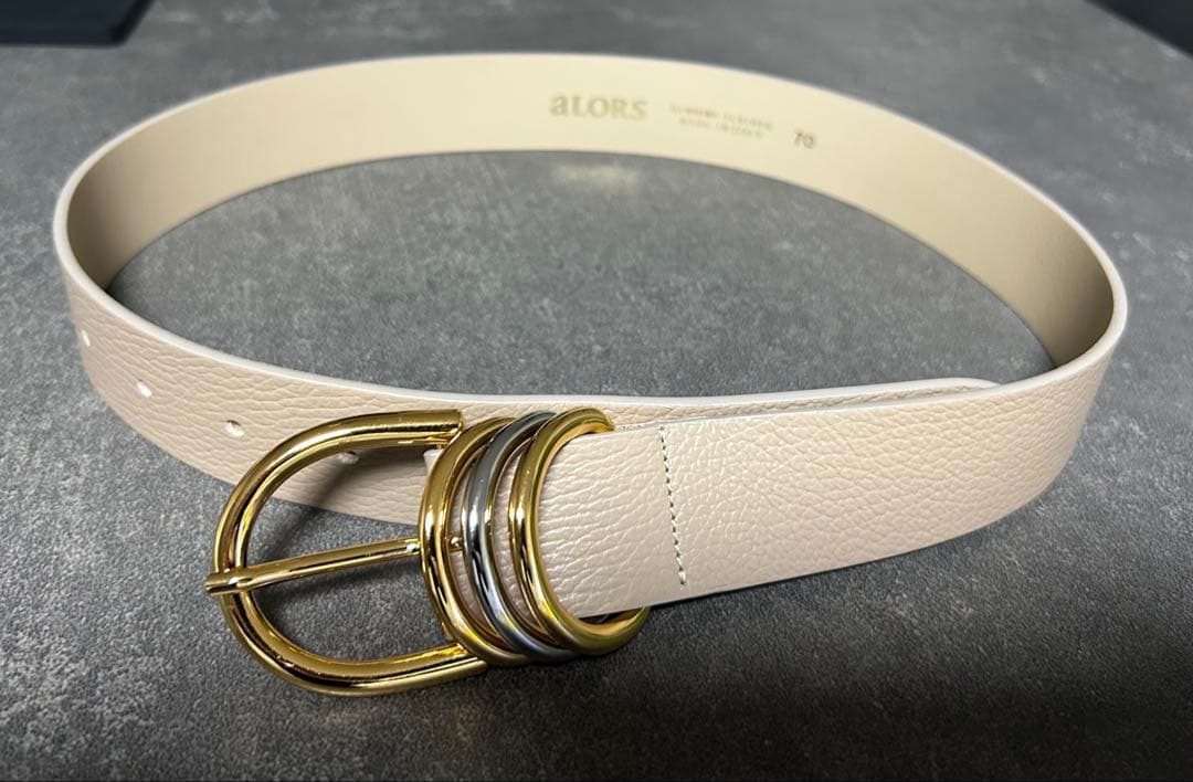 【美品】aLORS Paris Cappuccino(トープ)ベルト70