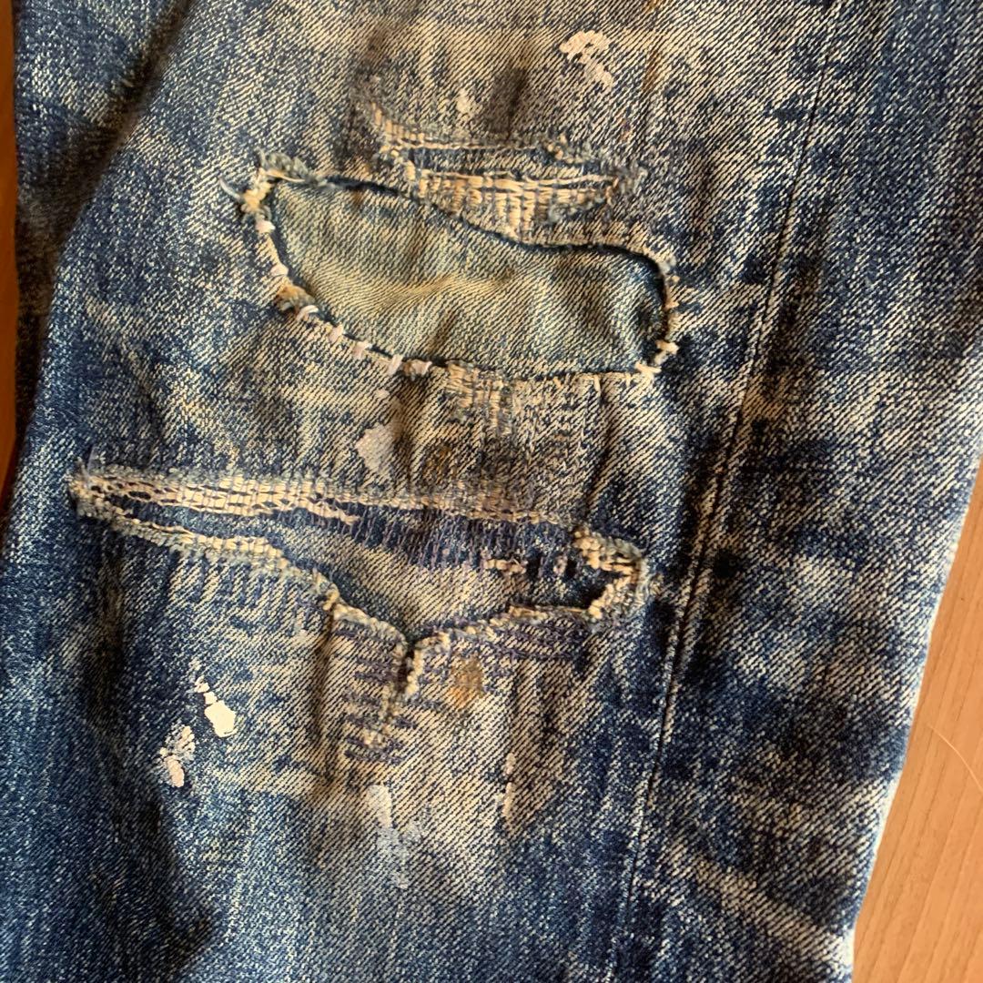 レアKAPITALスタッズ　リメイクジーンズ