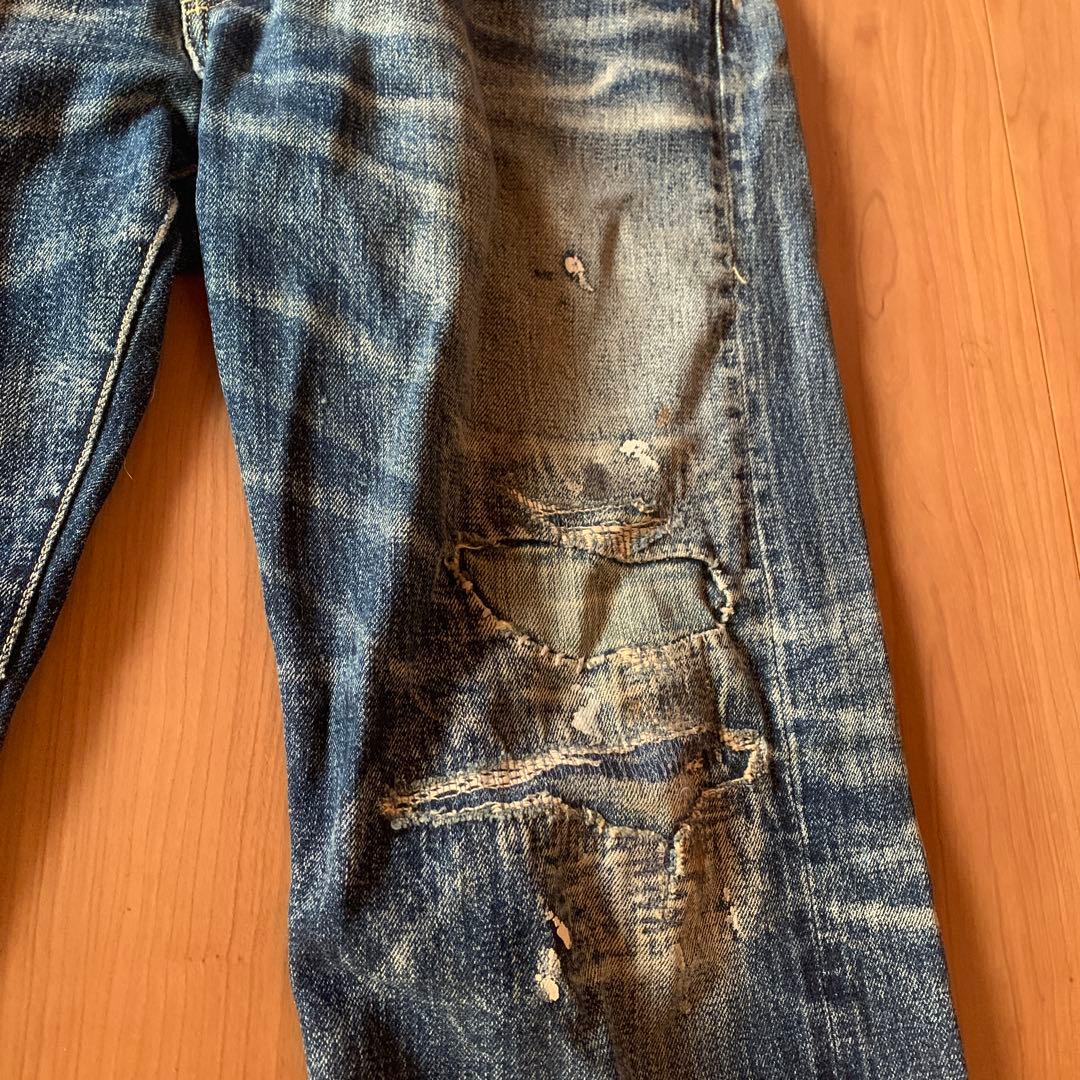 レアKAPITALスタッズ　リメイクジーンズ