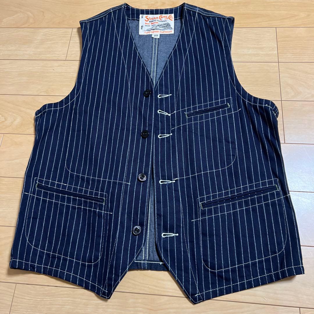 SUGAR CANE デニムベストSIZE40