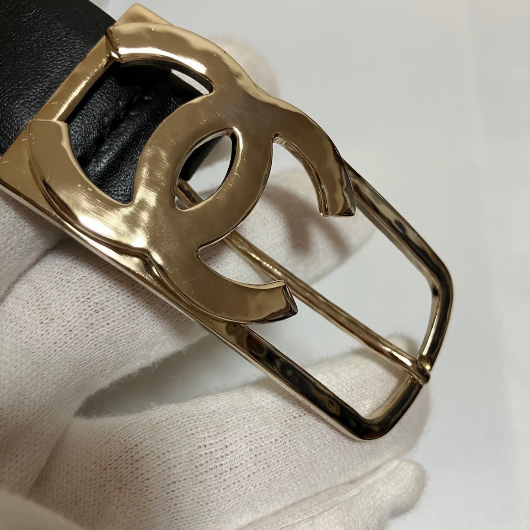 CHANELベルト CCマーク ゴールドバックル シャネル