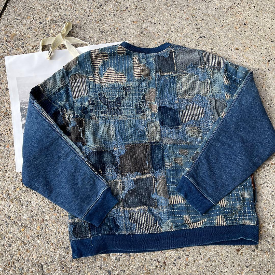 KAPITAL （キャピタル）BORO×IDG裏毛 2TONE BIGスウェット