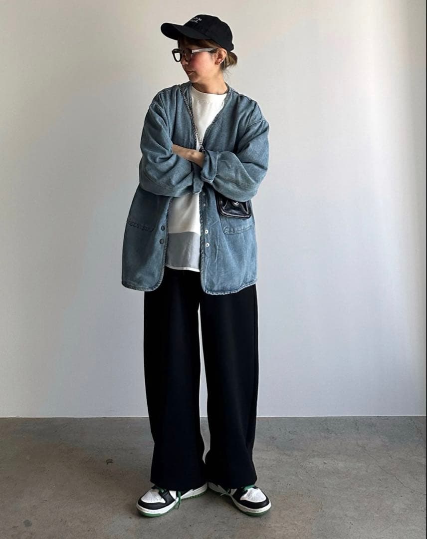 ジャケット・アウター ARULLE v-collar denim jacket