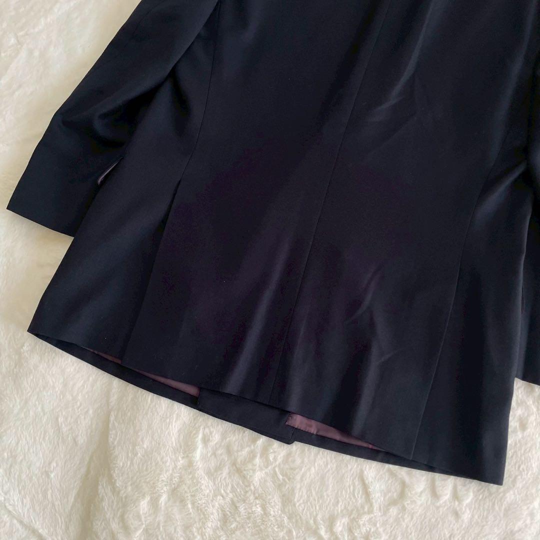 LANVIN PARIS スーツ セットアップ 銀ボタン ロゴ ダブル 裏地柄