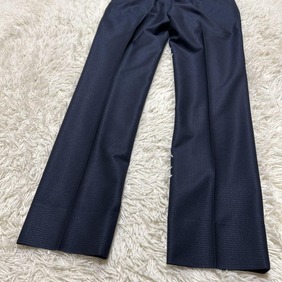 MEN’S TENORAS スリーピース　ビジネススーツ　ヘリンボーン　ネイビー