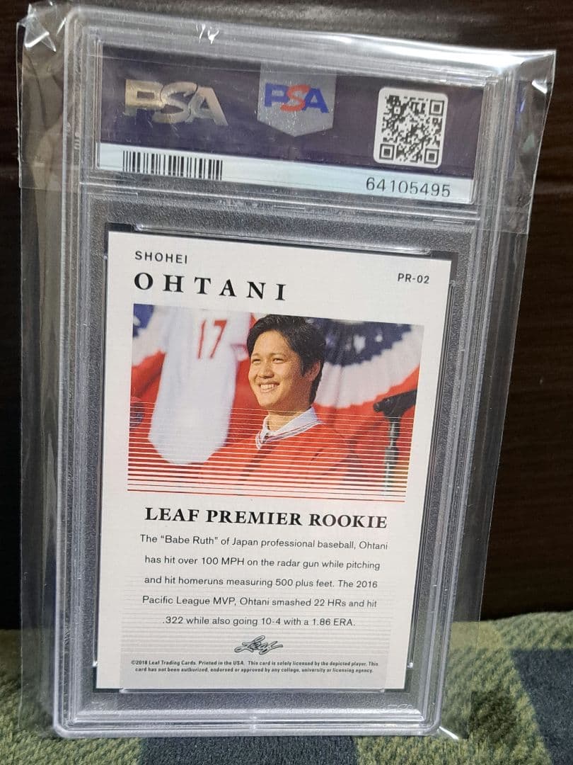 2018LEAF大谷翔平100枚限定ルーキーカードMINT9