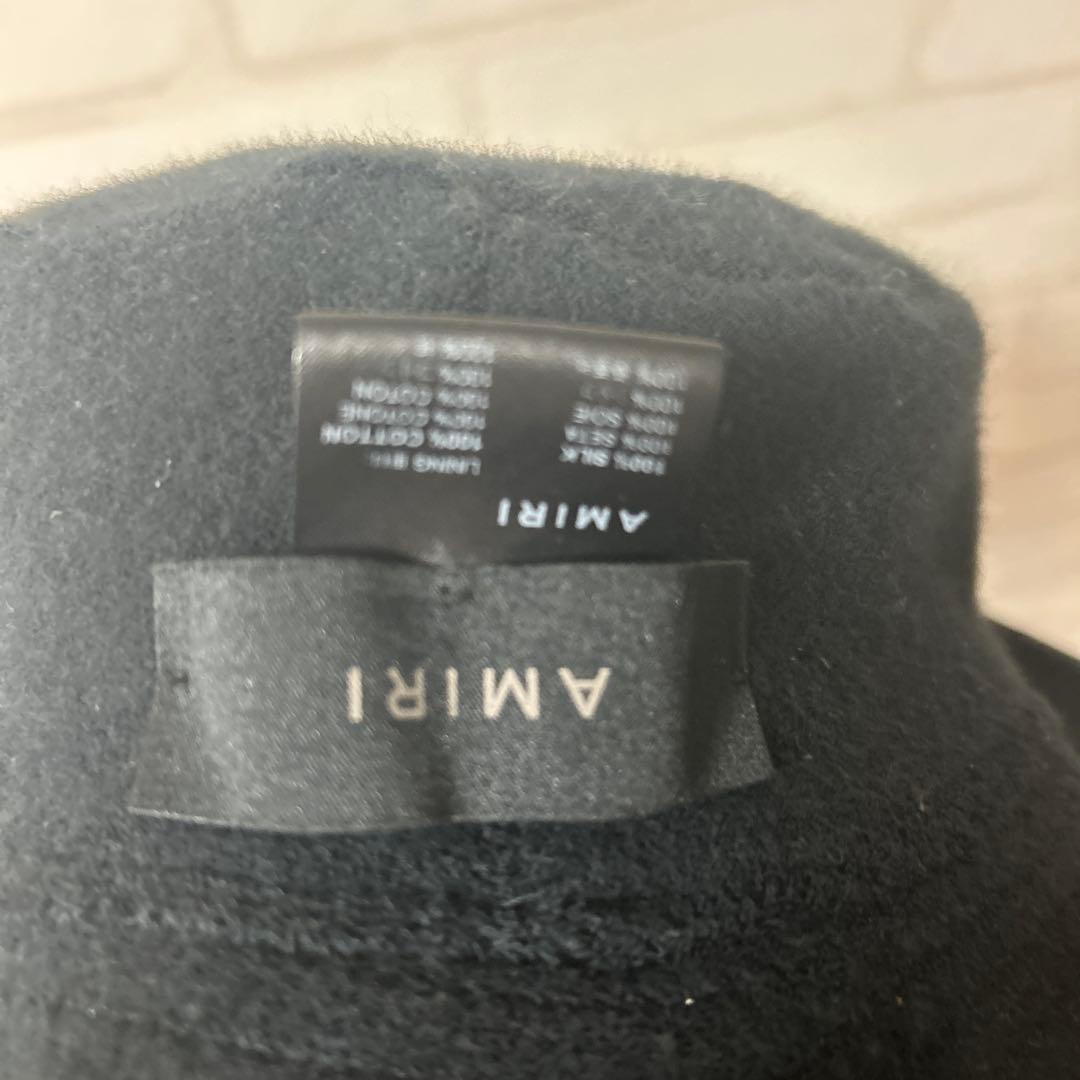 Amiri バケットハット 黒 タイダイ柄