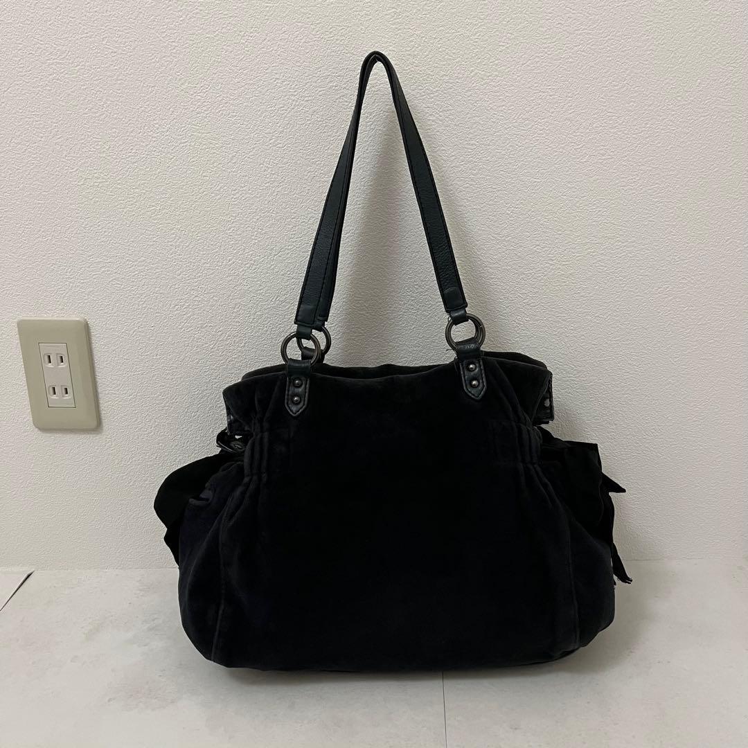 Juicy Couture 黒 ベロアハンドバッグ