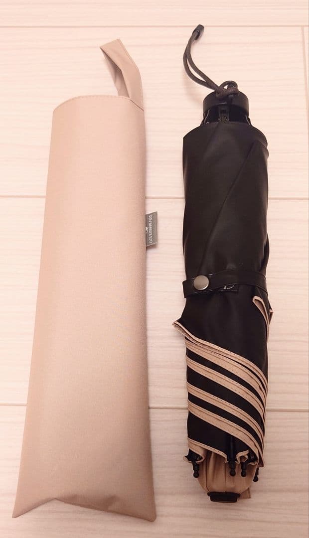 2段折 コンパクト日傘(無地/ピンク)