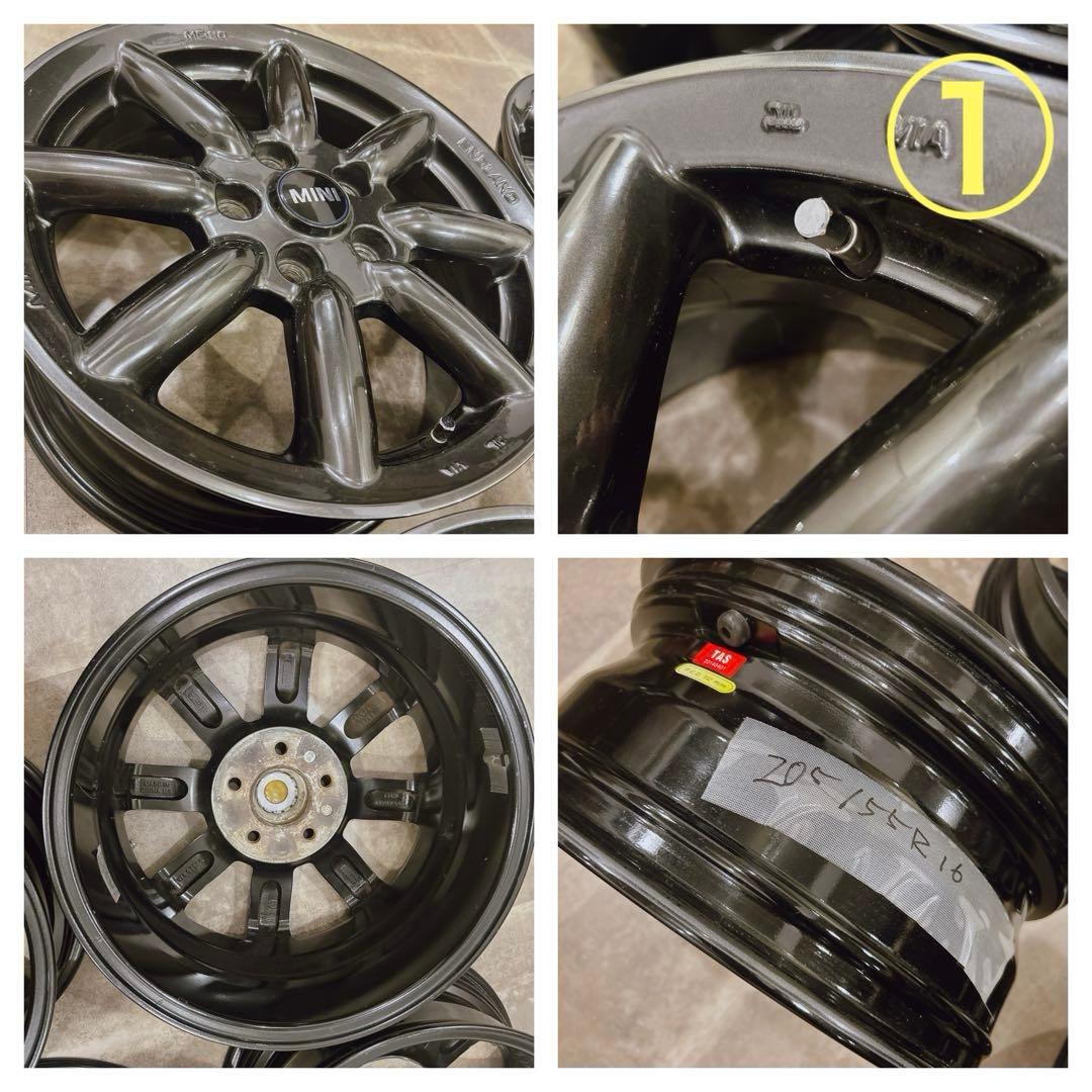 【MINI ミニクーパー】純正ホイール ブラック 4本セット 16インチ