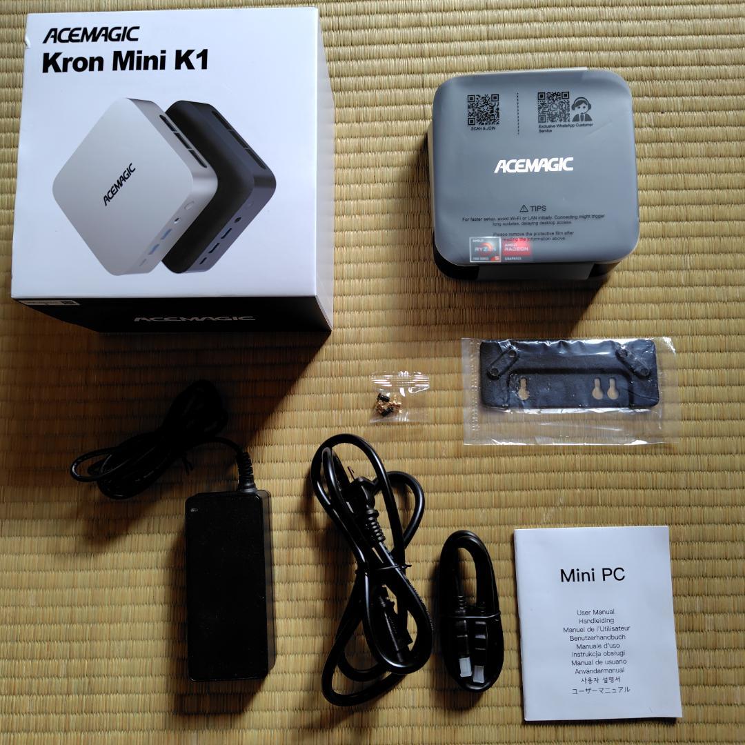ACEMAGIC Kron Mini K1 ミニPC SSD1TB(増設済)