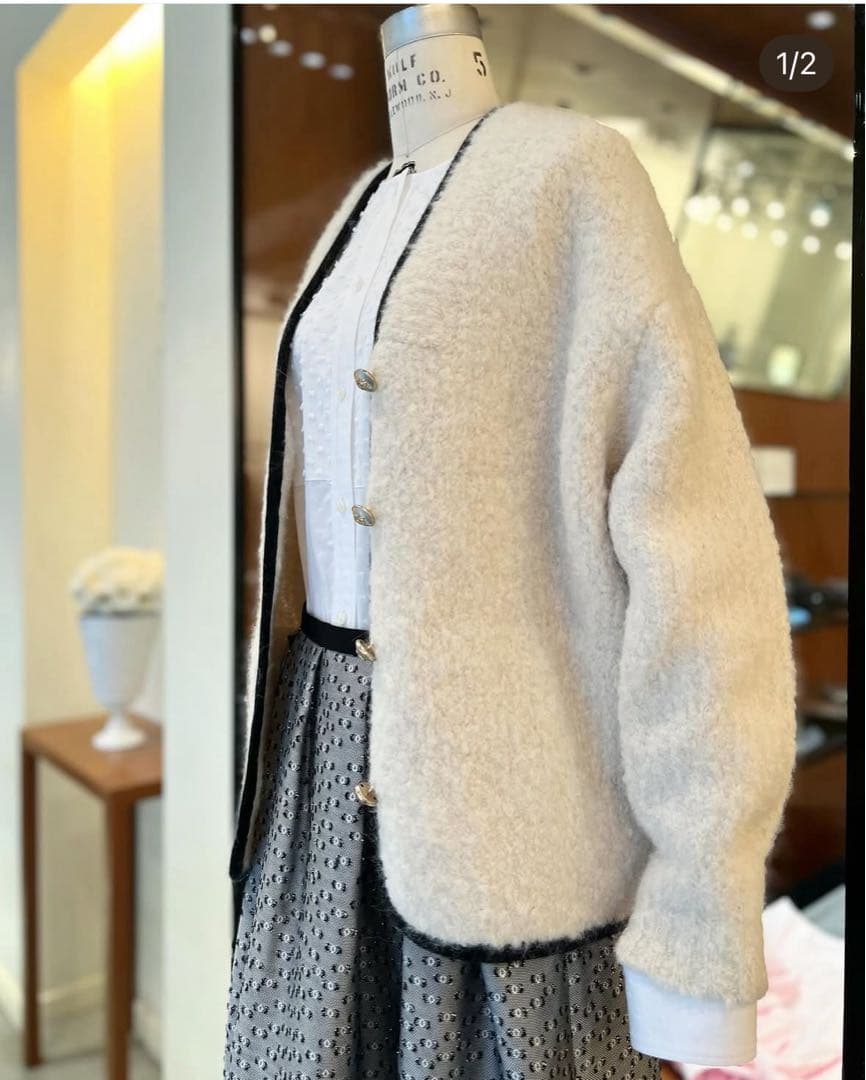 く*ま様 Drawerドゥロワー 3Gラインカーディガン