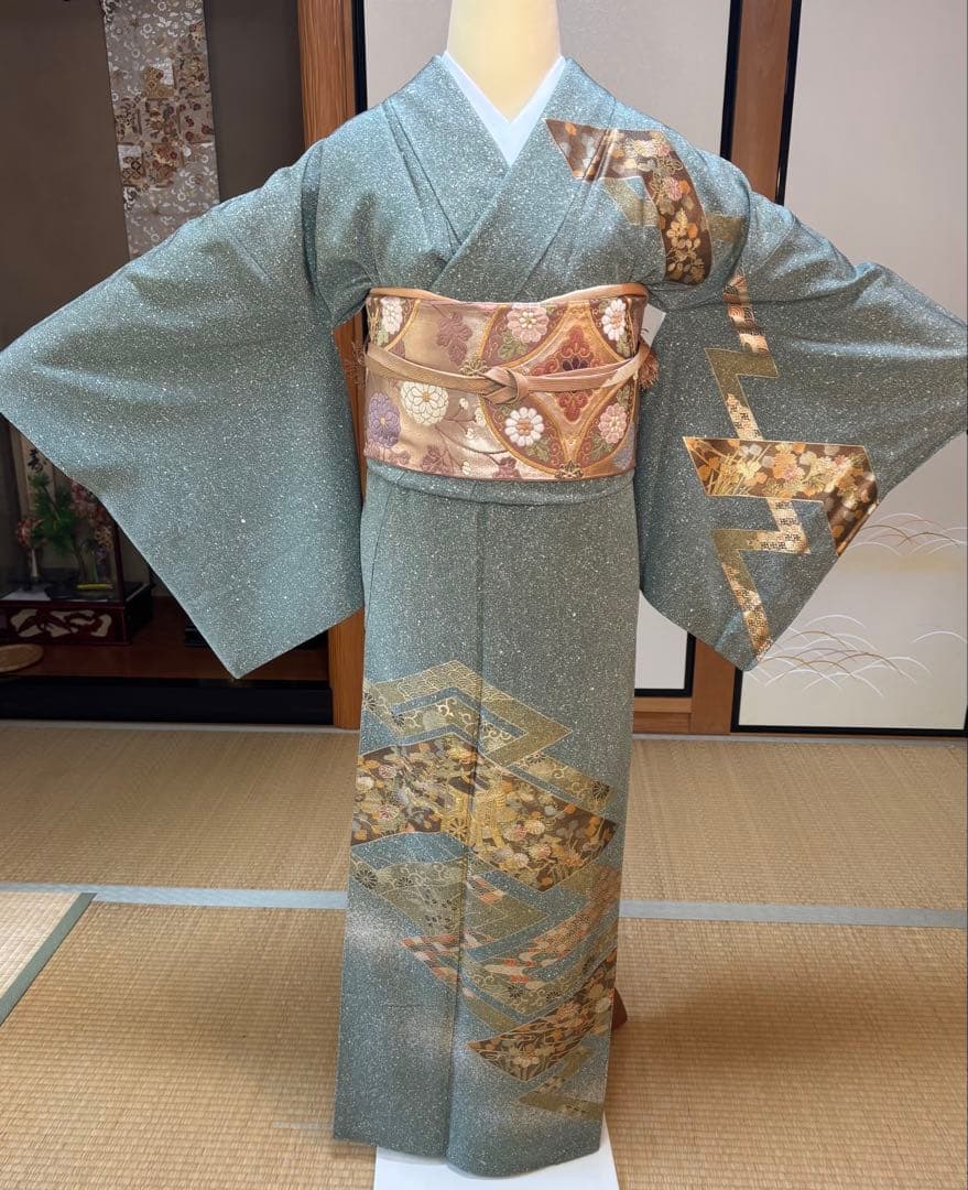 正絹たたき染め上品な訪問着