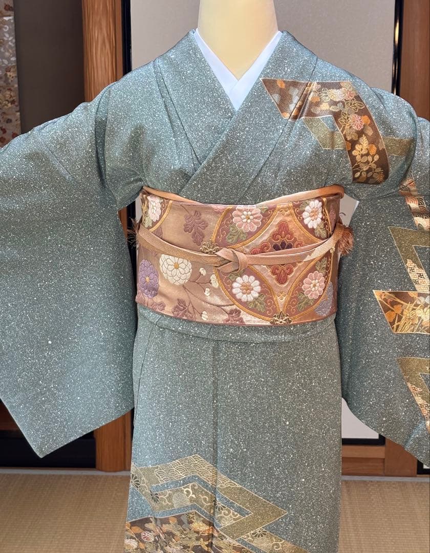 正絹たたき染め上品な訪問着