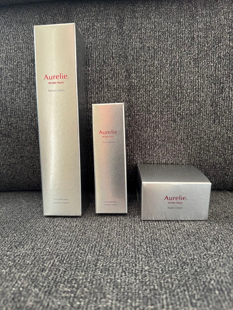 Aurelie オレリー 化粧水&美容液＆ナイトクリーム3点セット MEGUMI