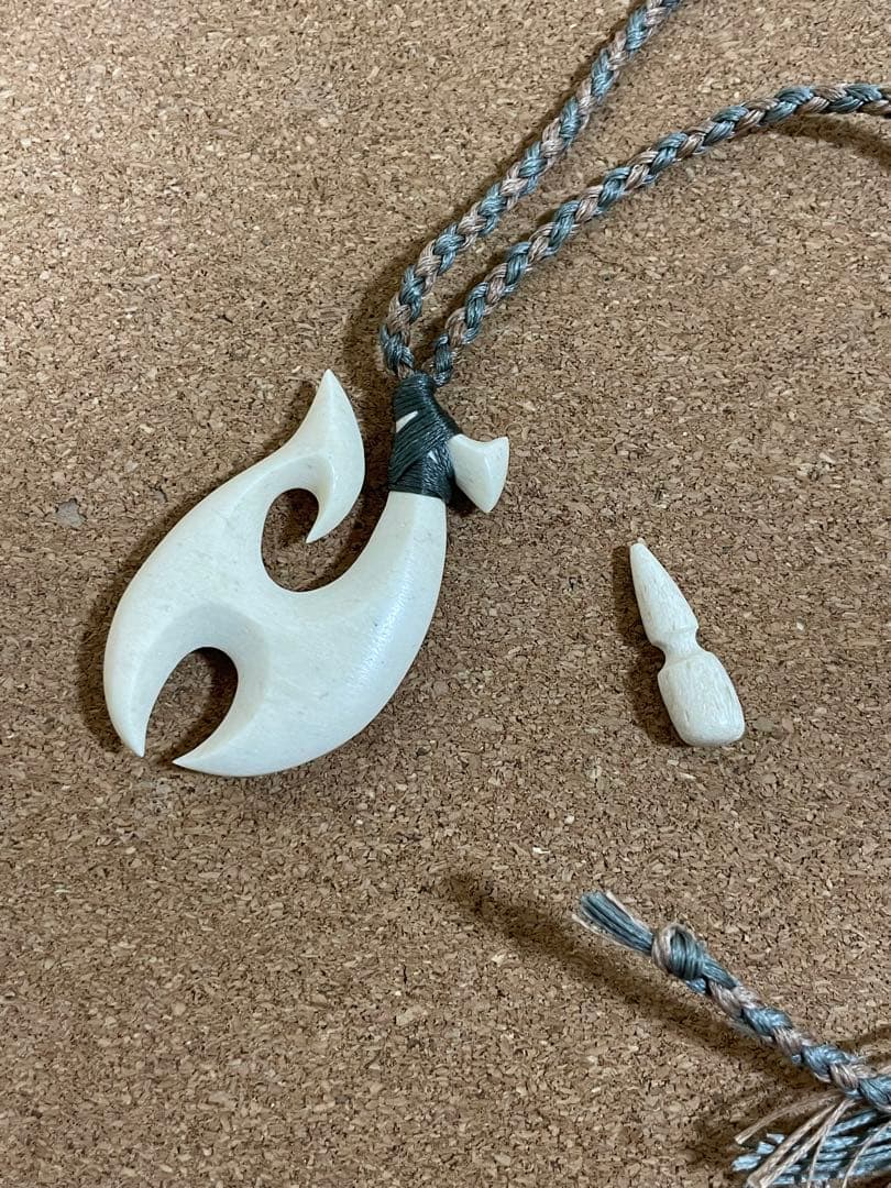 ボーンカービングネックレス(sw41)マッコウ値下げ