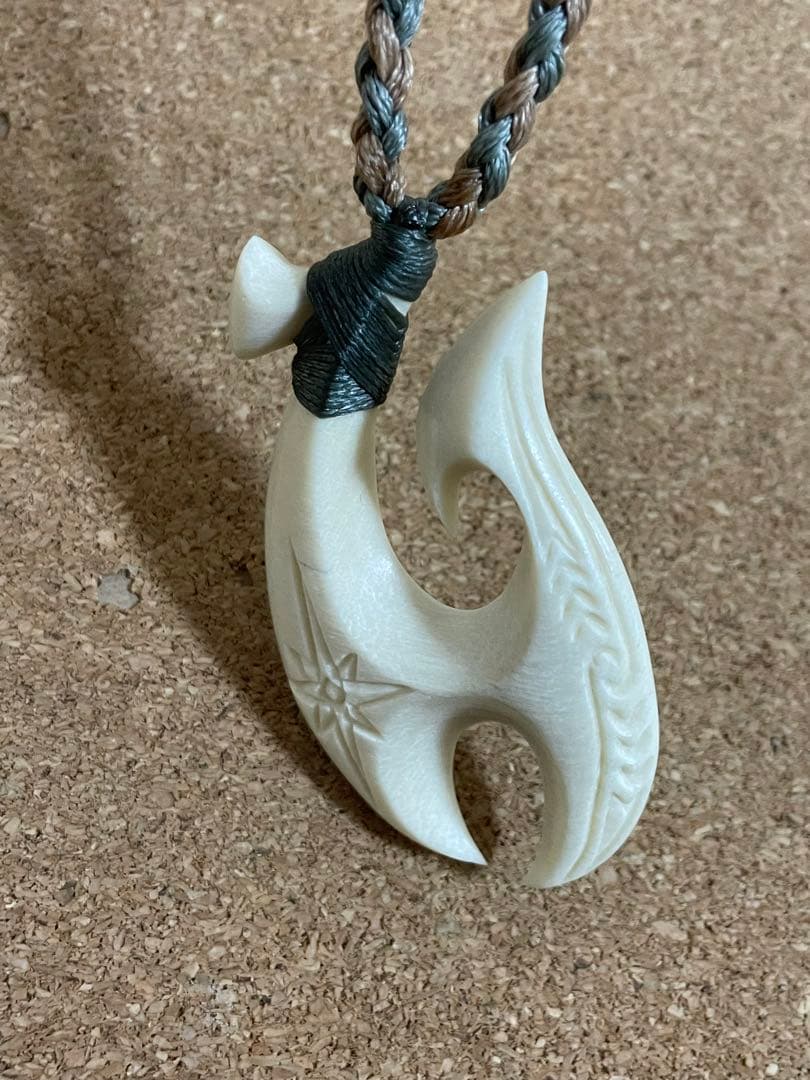 ボーンカービングネックレス(sw41)マッコウ値下げ
