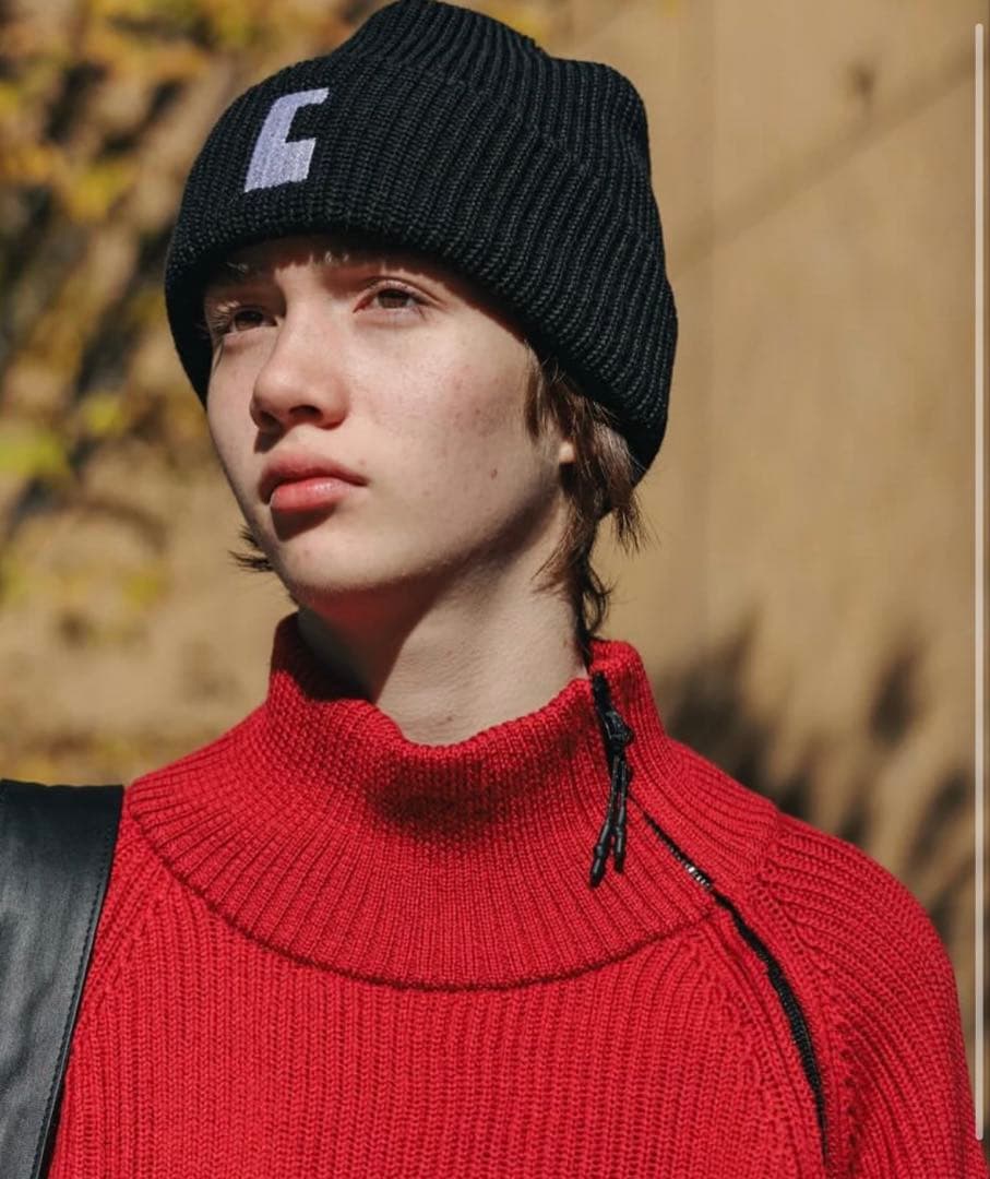 トップス CLESSTE FINE WOOL ZIP KNIT PULLOVER