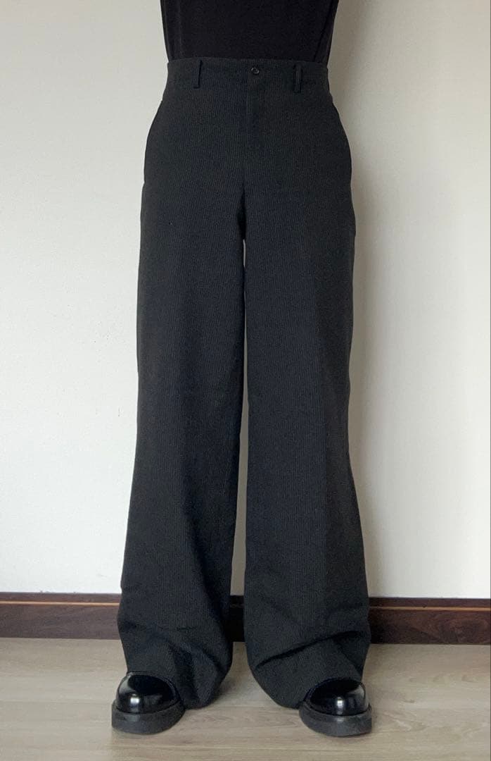 【90s〜00s】archive wool 100% wide slacks