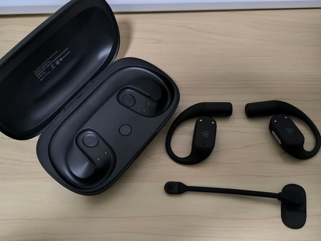 final KDT3000 ブラック ワイヤレスイヤホン　耳掛け　オープンイヤー