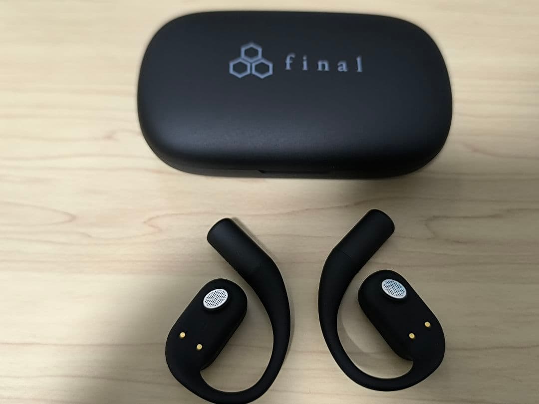 final KDT3000 ブラック ワイヤレスイヤホン　耳掛け　オープンイヤー