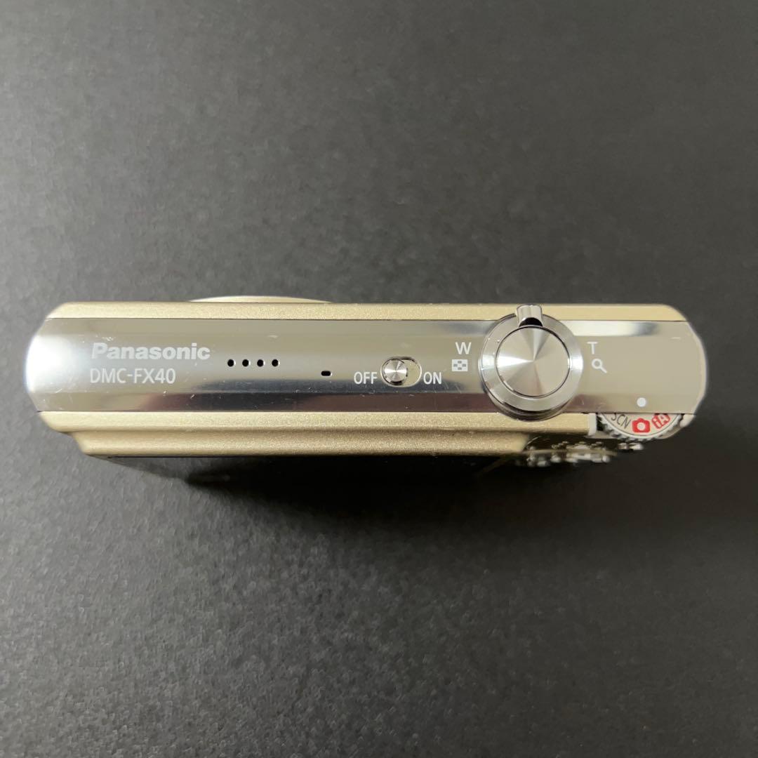 【動作品】 Panasonic LUMIX DMC-FX40 ゴールド コンデジ
