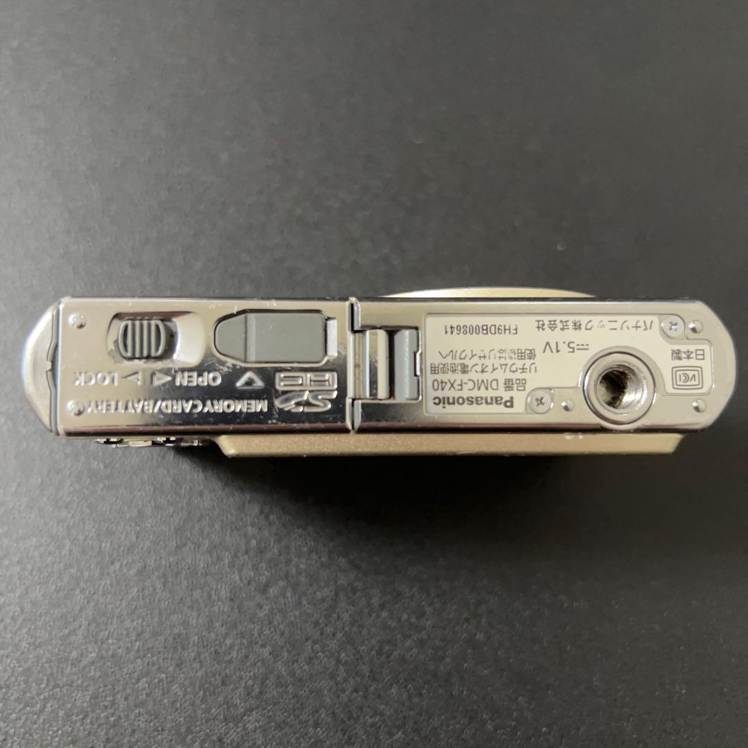 【動作品】 Panasonic LUMIX DMC-FX40 ゴールド コンデジ