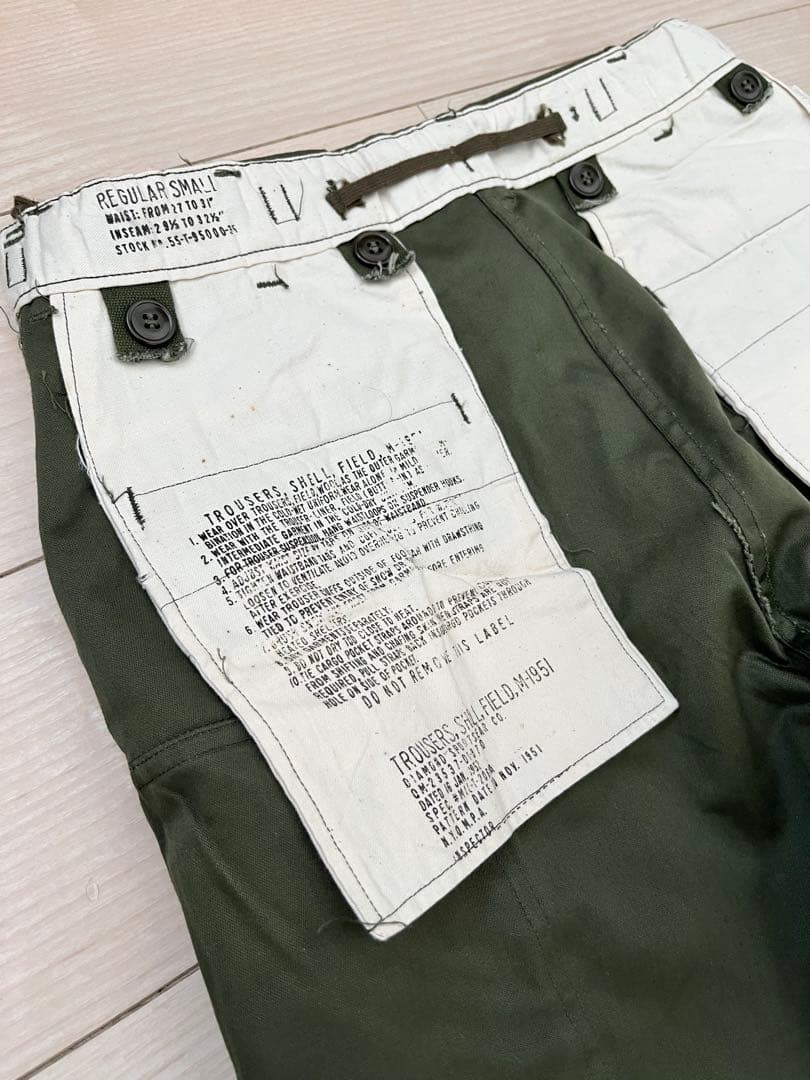 dead stock米軍実物 M-51 TROUSERS アルミジップ　S-R