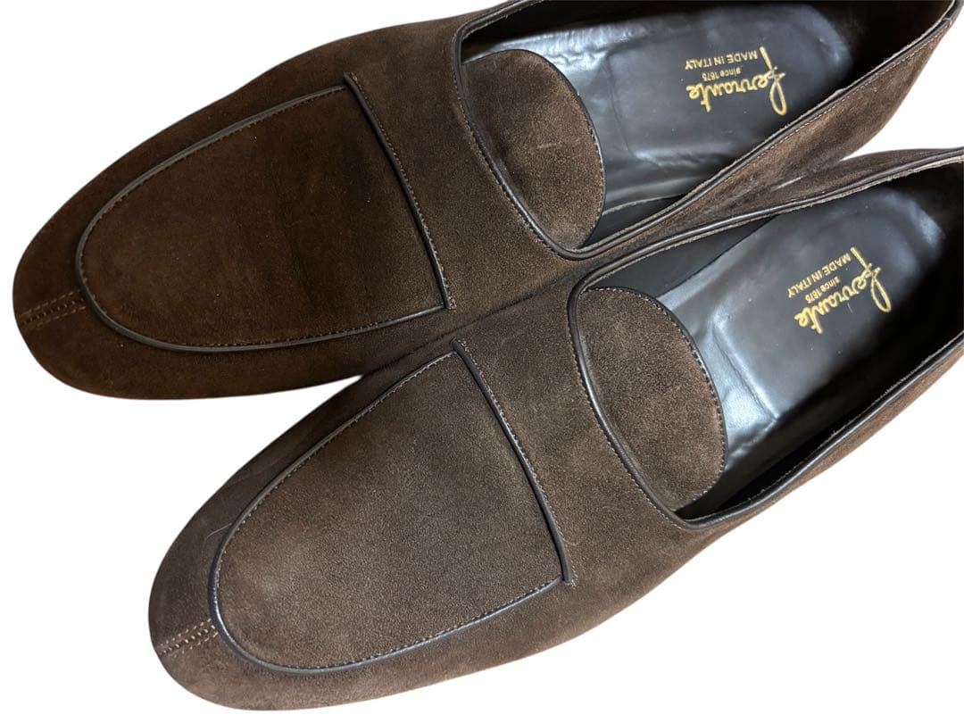 つかさFerrante スエード ローファー ブラウン
